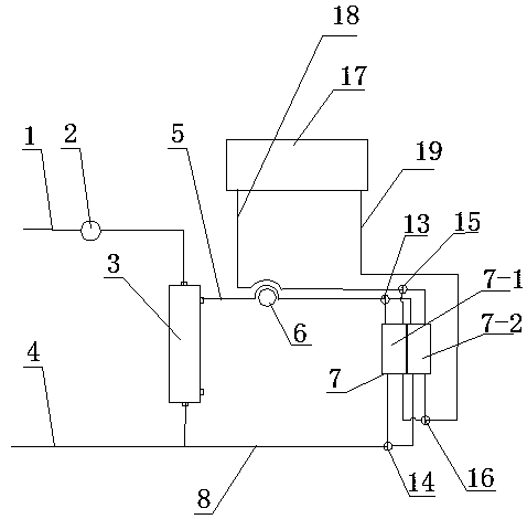 A continuous crrt machine capacity balance device