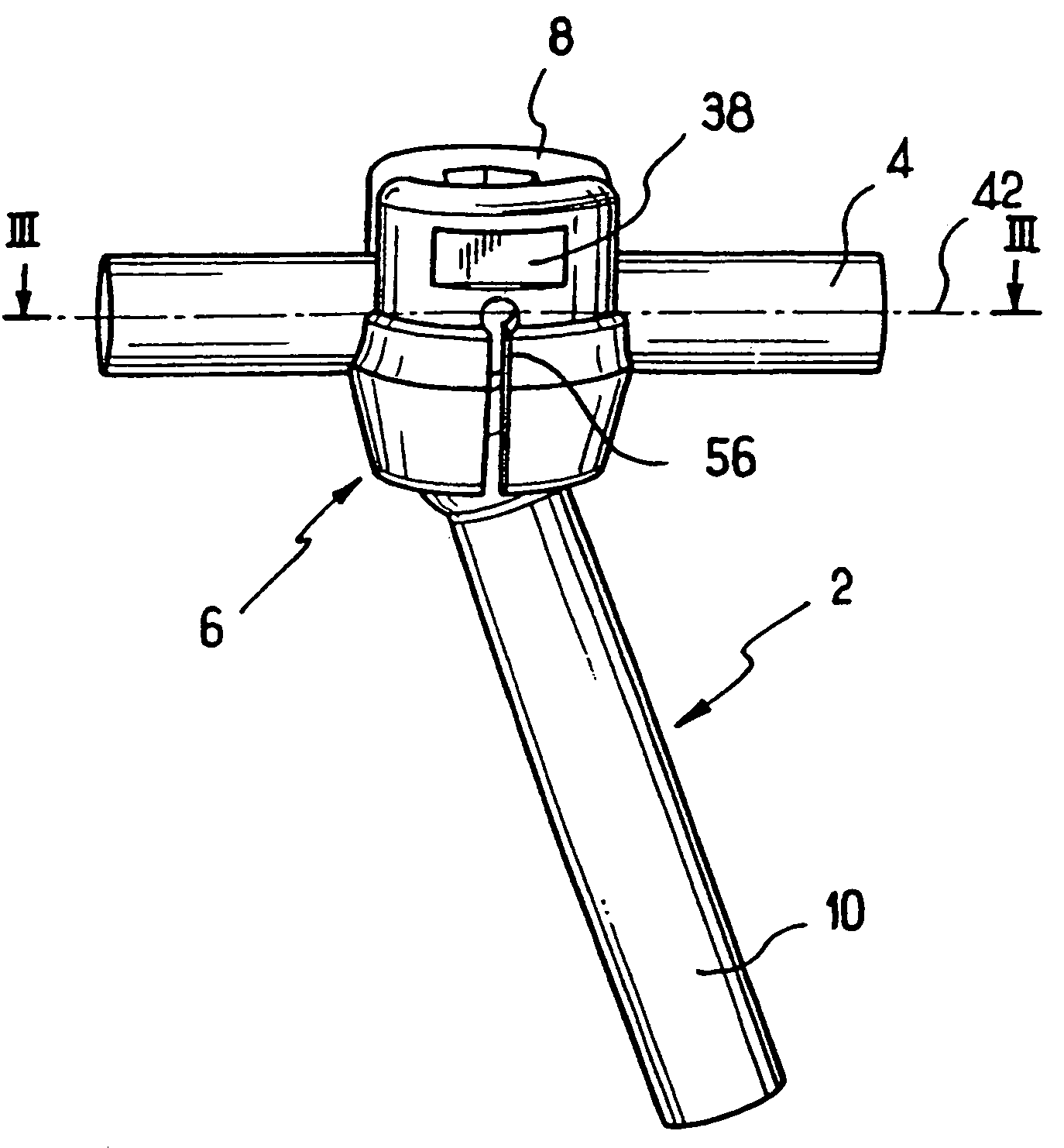 Multiaxial connection for osteosynthesis