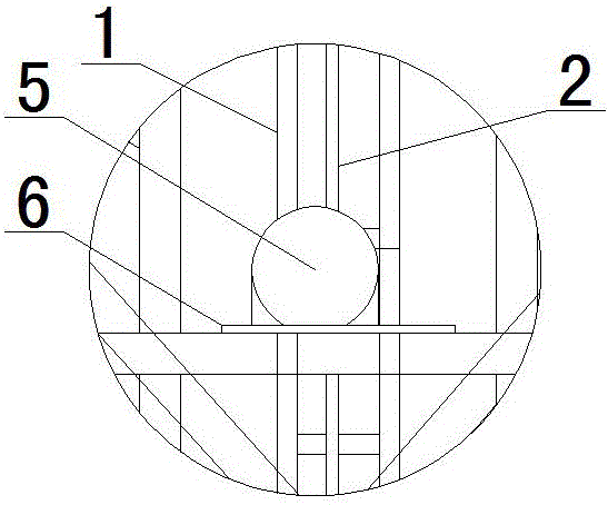 Track climbing type monolithic architecture construction scaffold