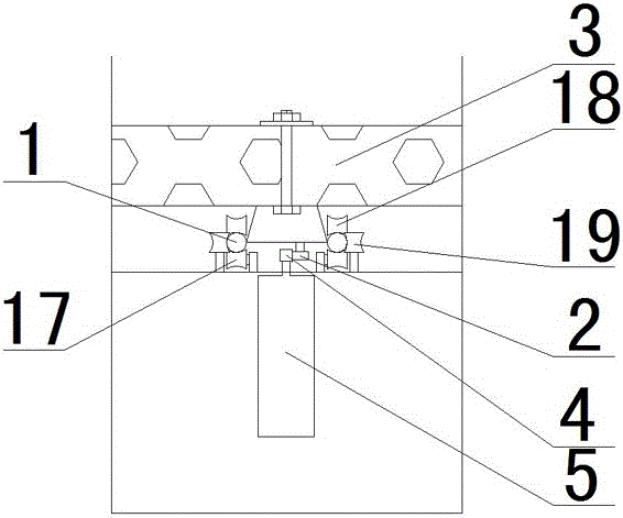 Track climbing type monolithic architecture construction scaffold