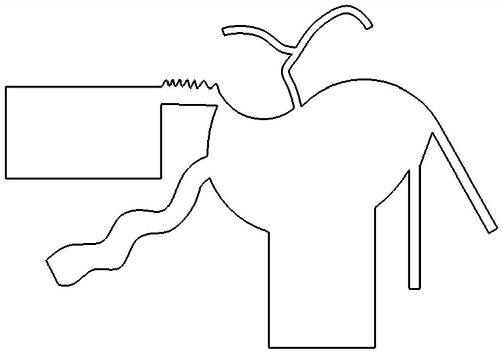 3D printing forming method based on skeleton line contour recognition and area segmentation