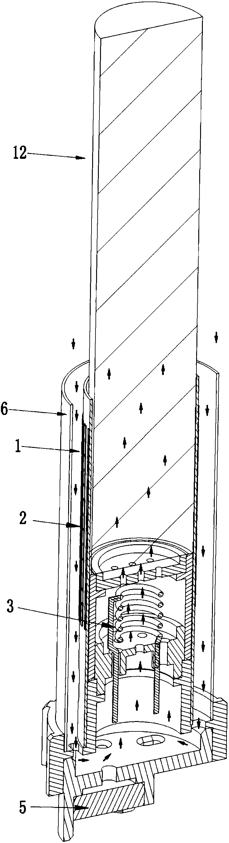 Electronic cigarette atomizing core, electronic cigarette and atomizing method thereof