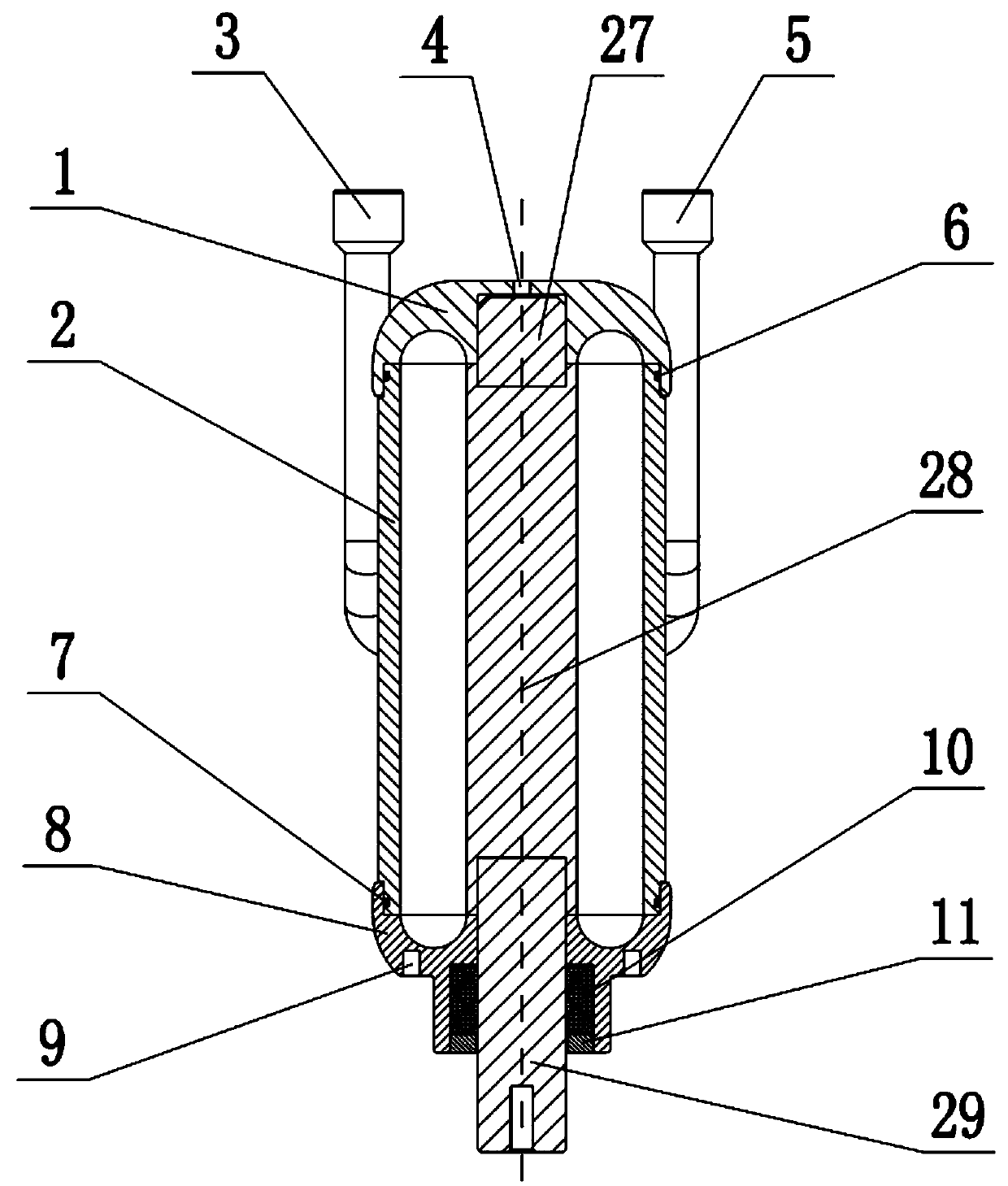 Swinging type hydraulic cylinder