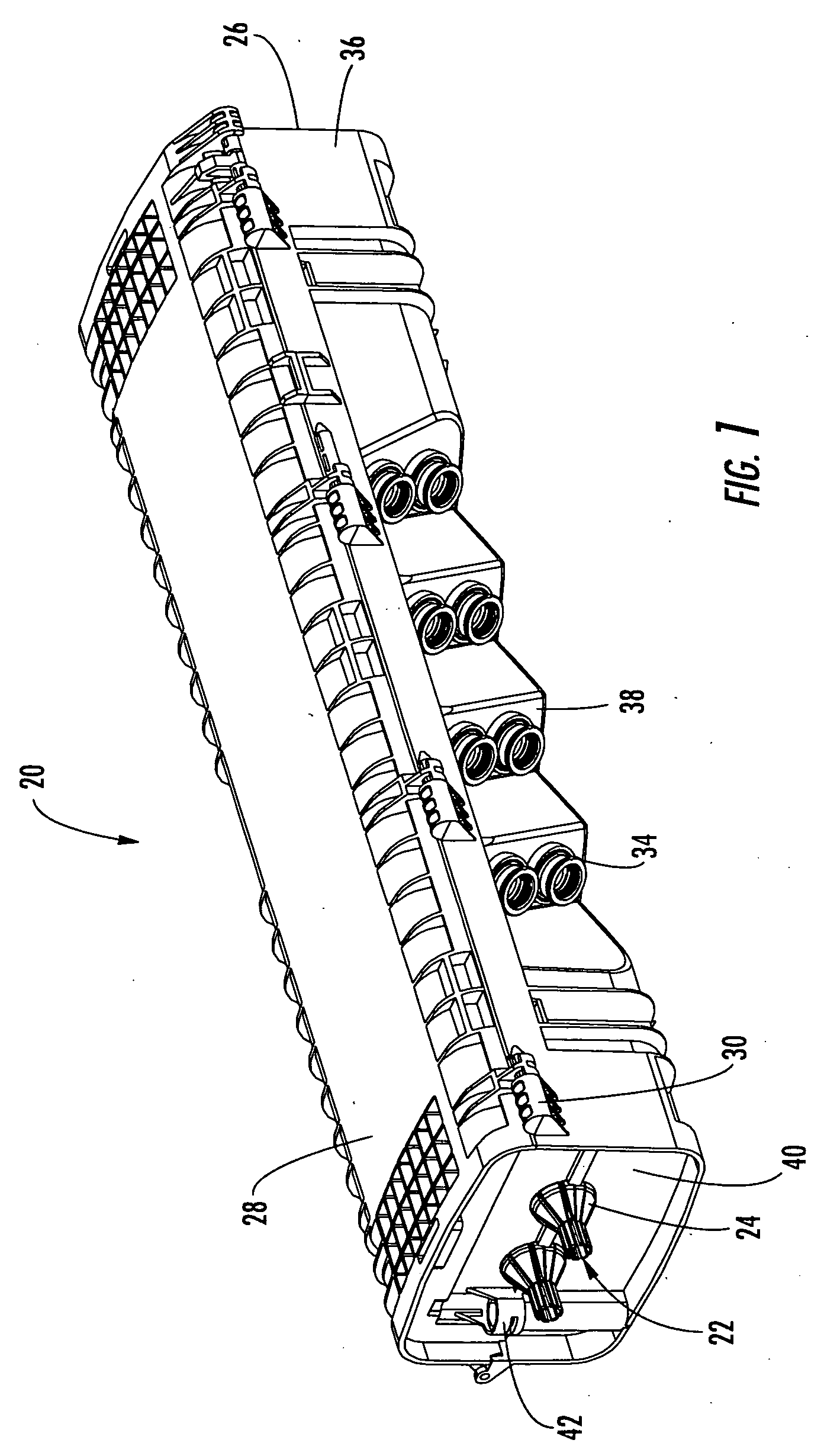 Optical connection closure having at least one connector port