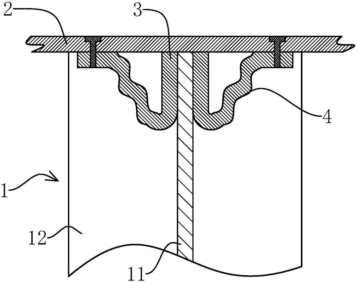 Stable type steel connecting structure