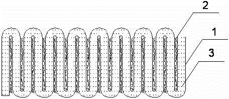 High-elastic antibacterial vertical cotton with fiber-bonded honeycomb structure and preparation method of vertical cotton