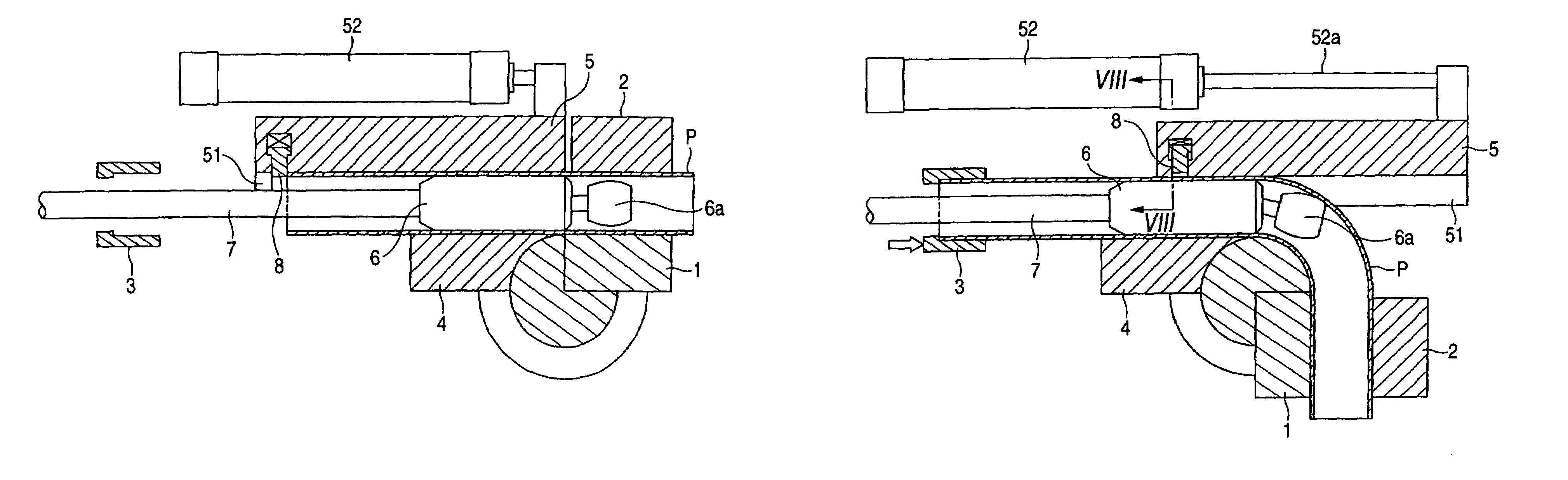 Pipe bending processing apparatus and pipe bending processing method