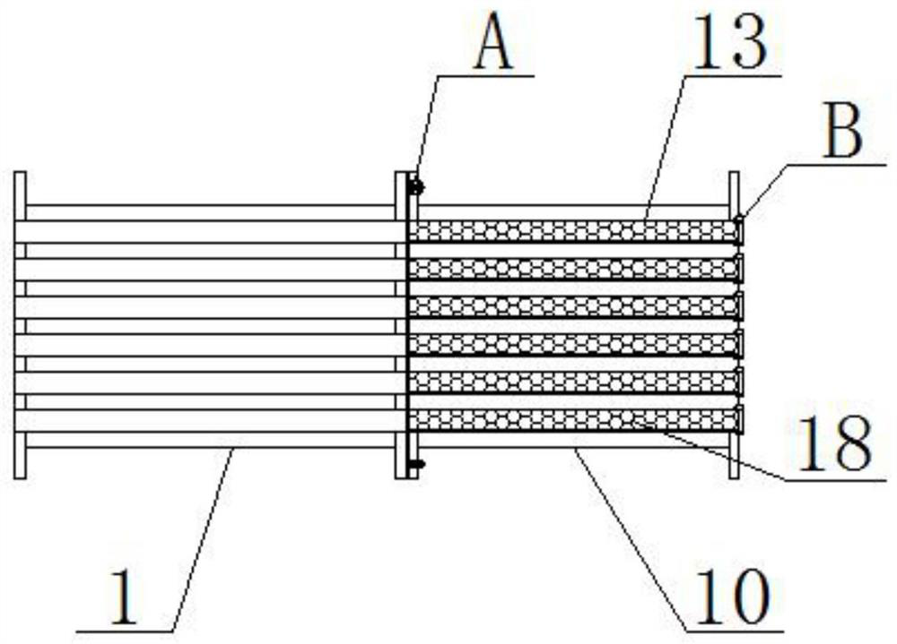 Tail gas purification device with multi-channel structure