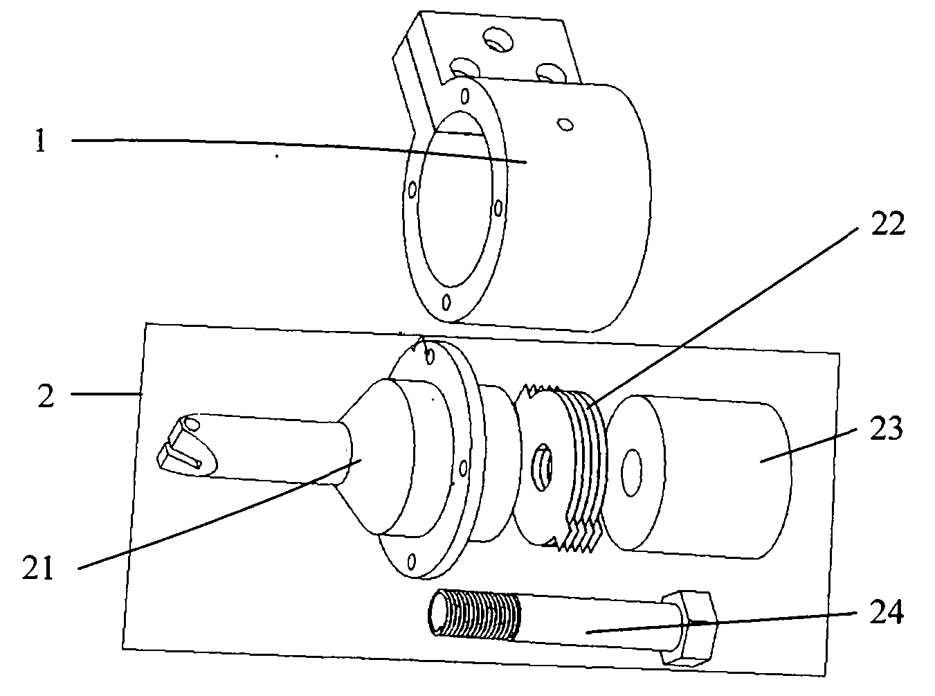 Bending mode supersonic vibration auxiliary cutting device for precision or ultra-precision turning