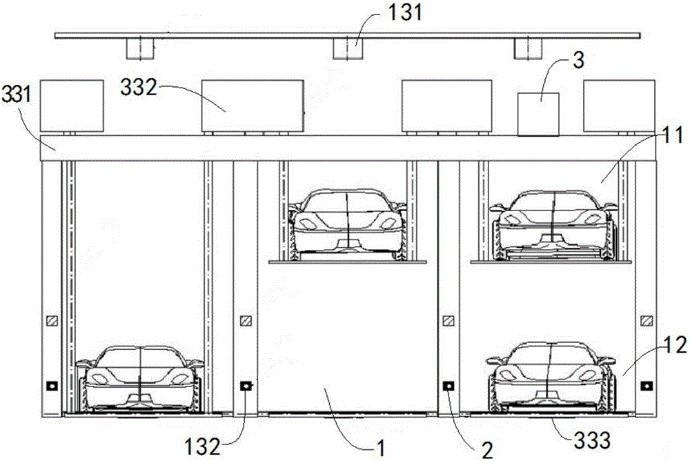 Bookable double-layer intelligent parking lot and application method thereof