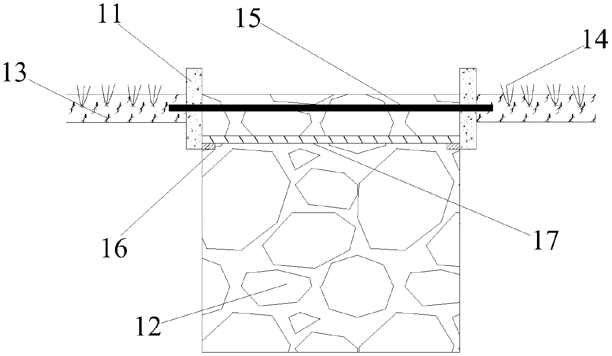 Cut-off embankment side slope ecological protection and construction method