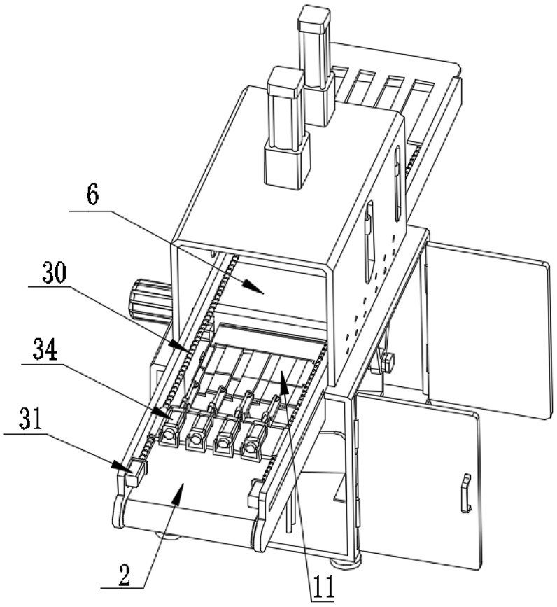 A punching and forming device for a bag making machine