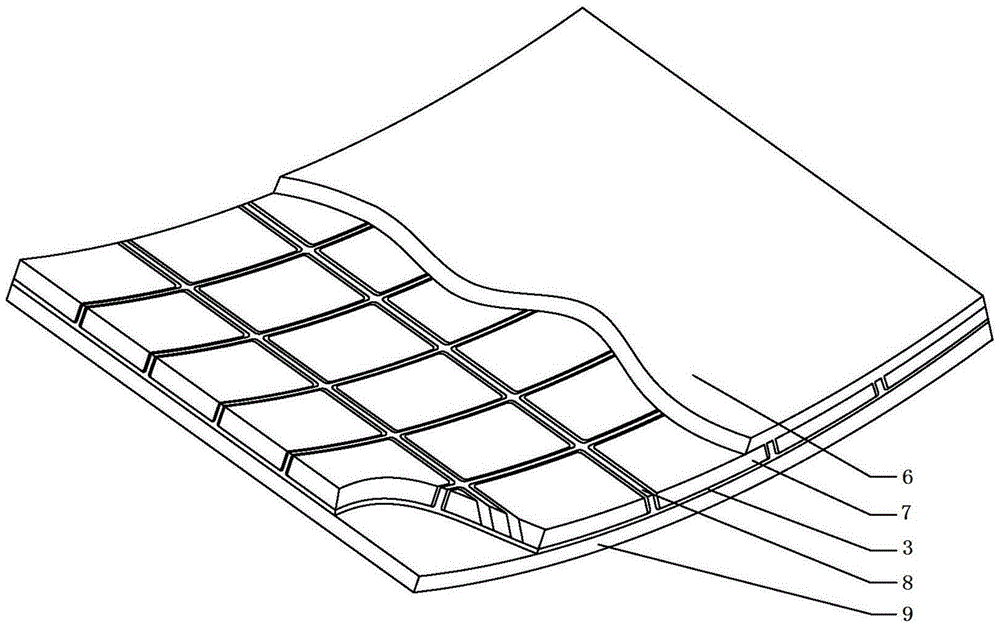 Multi-point forming method of aluminum alloy aircraft integral wall panel