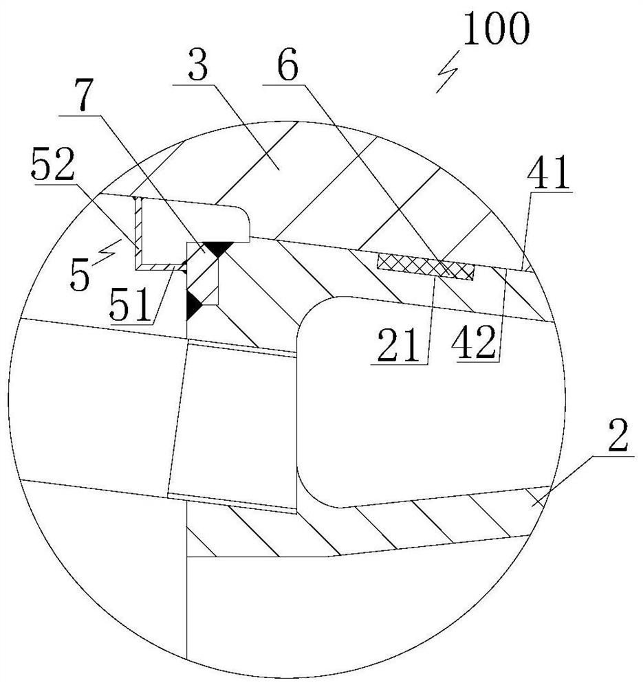 Sealing structure for preventing air leakage of tuyere sleeve joint surface and tuyere sleeve structure