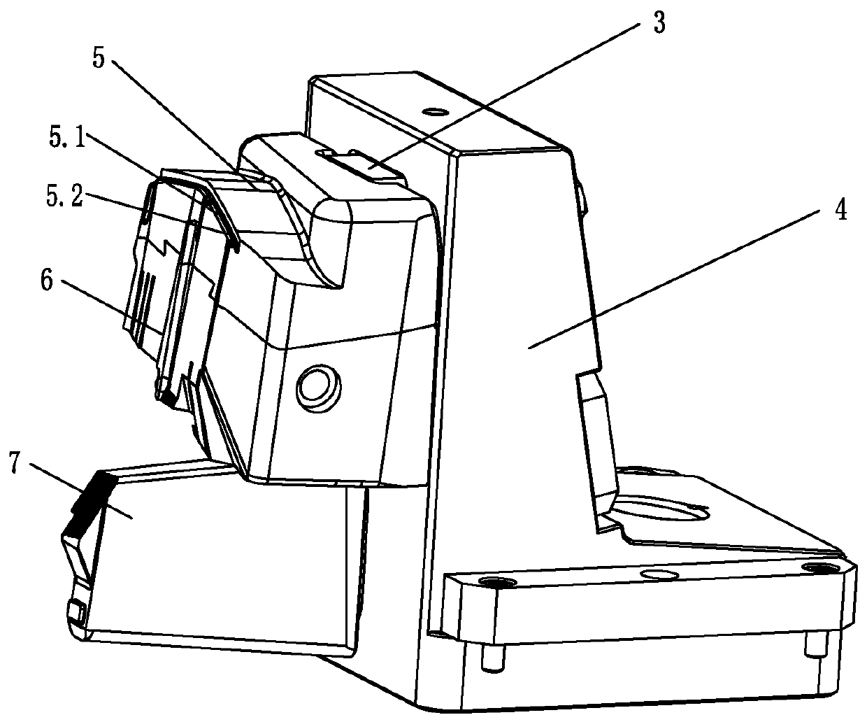 Injection mold with step-by-step demolding structure