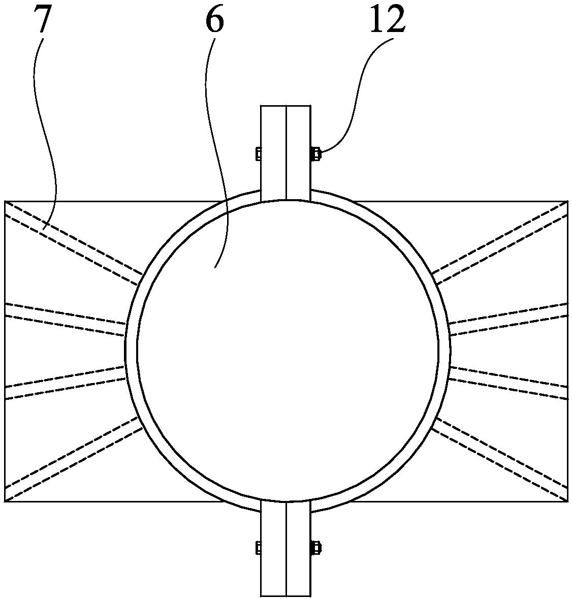 Combined recoverable steel pipe post and deep foundation pit support method thereof