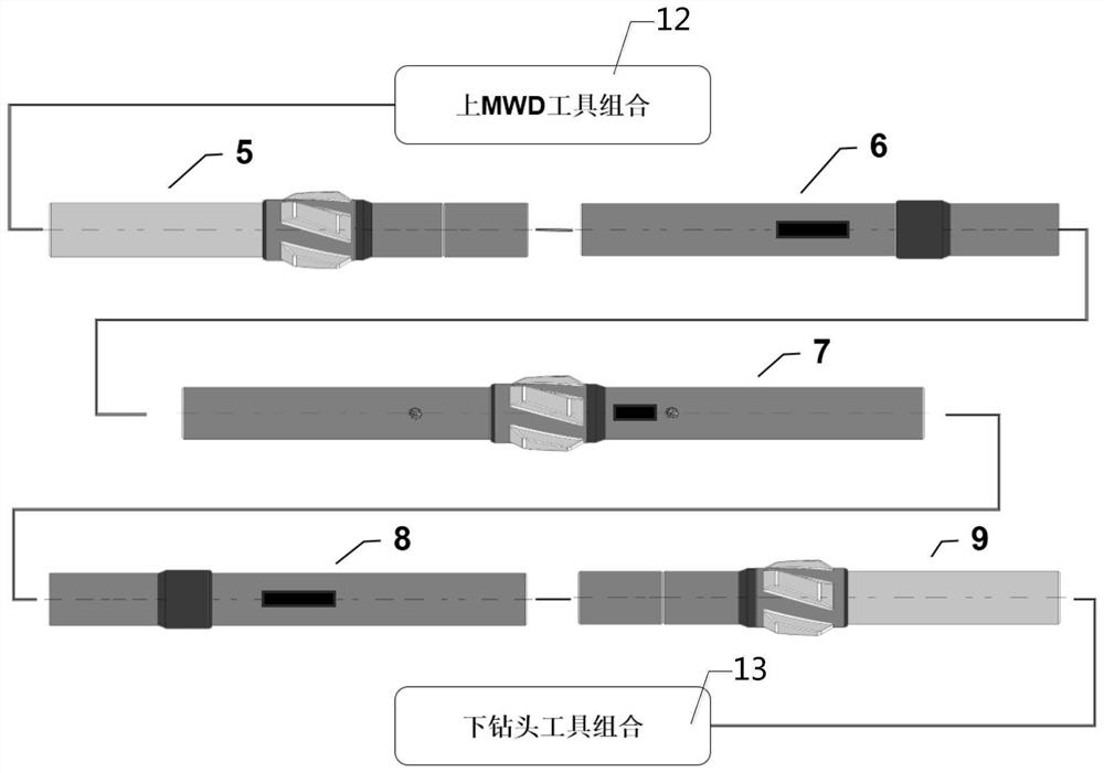 Measuring-while-drilling device and method for distance and azimuth positioning between adjacent wells