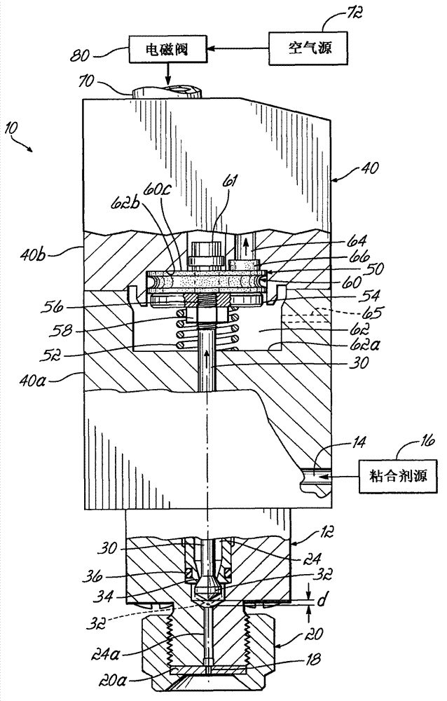 Pneumatically actuated liquid dispensing valve and method