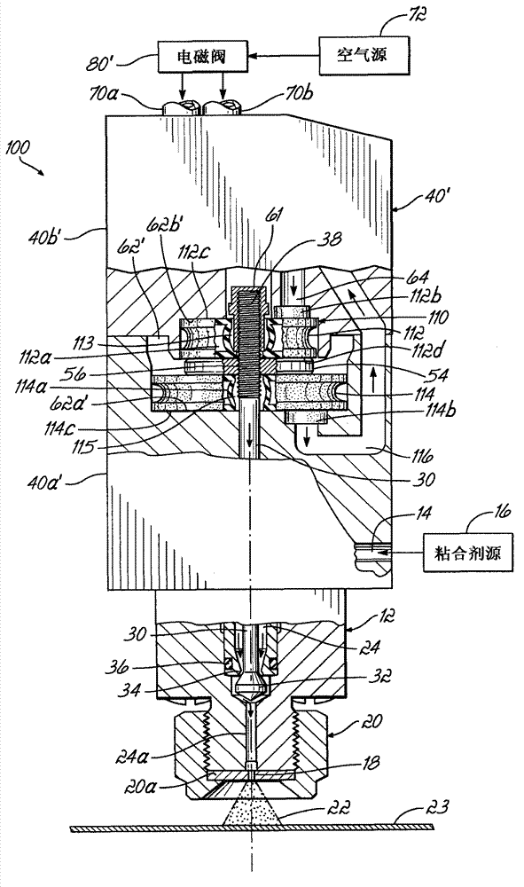 Pneumatically actuated liquid dispensing valve and method