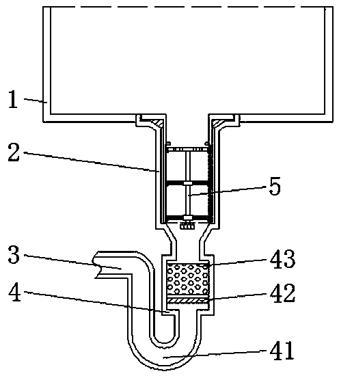 Environmentally friendly hotel sewage treatment device