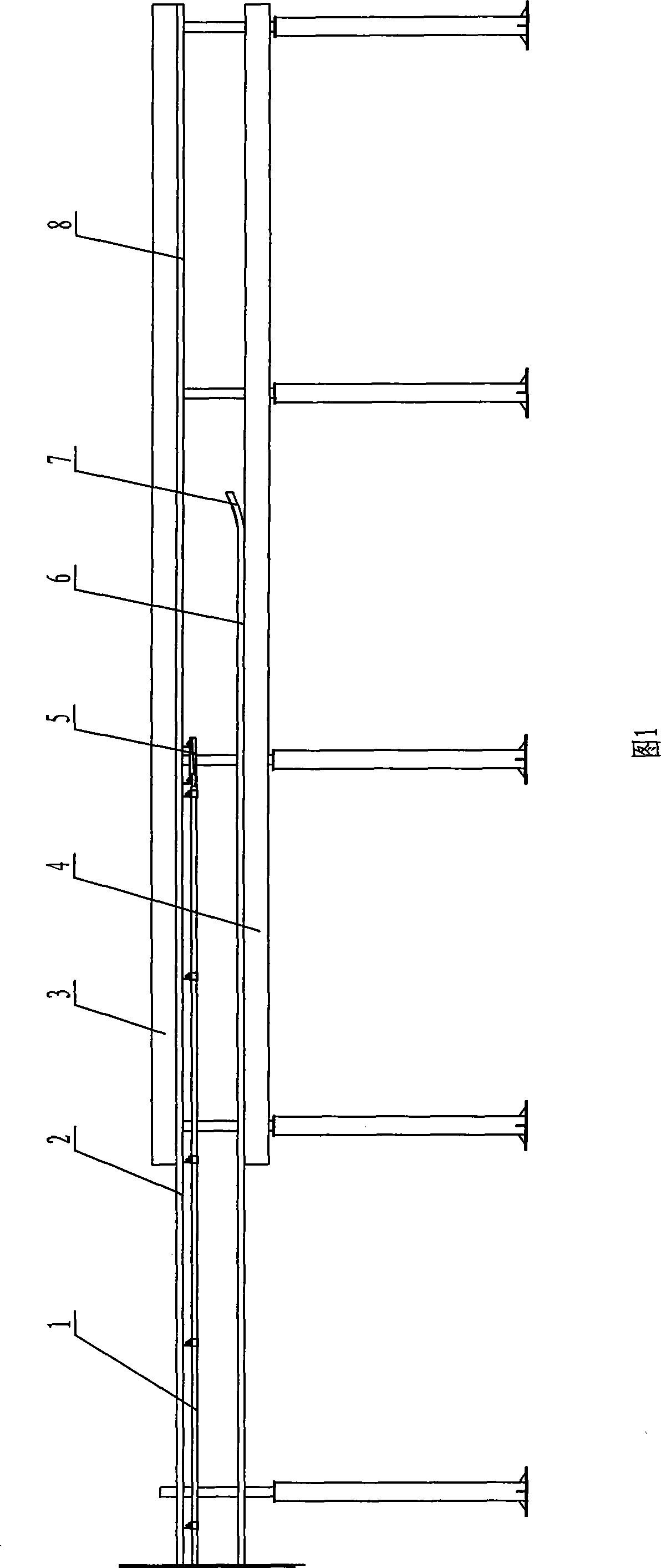 Tyre type gantry crane intelligent electrical collector system and control method thereof