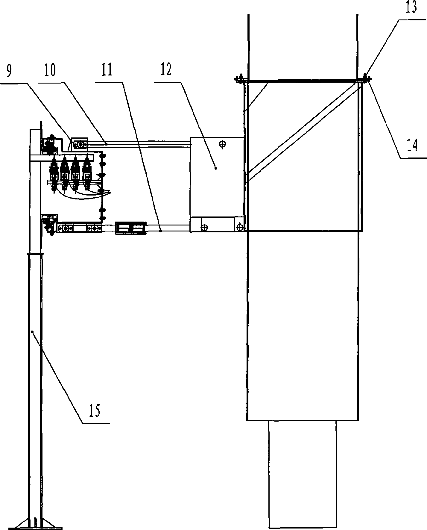 Tyre type gantry crane intelligent electrical collector system and control method thereof