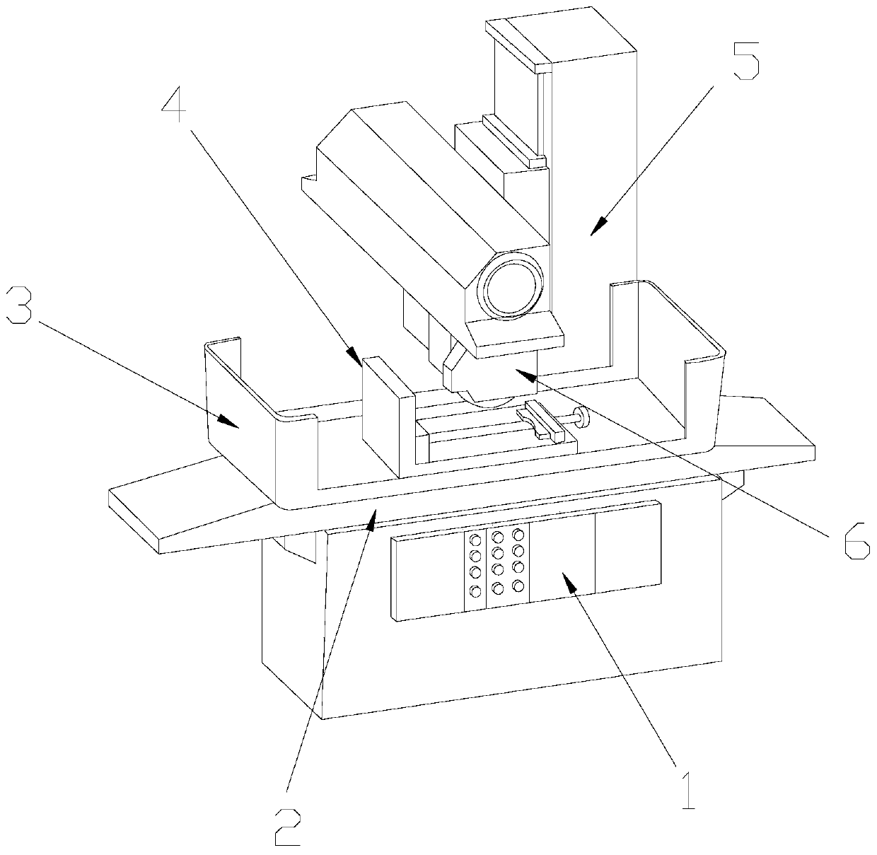 Grinding machine with fixing function