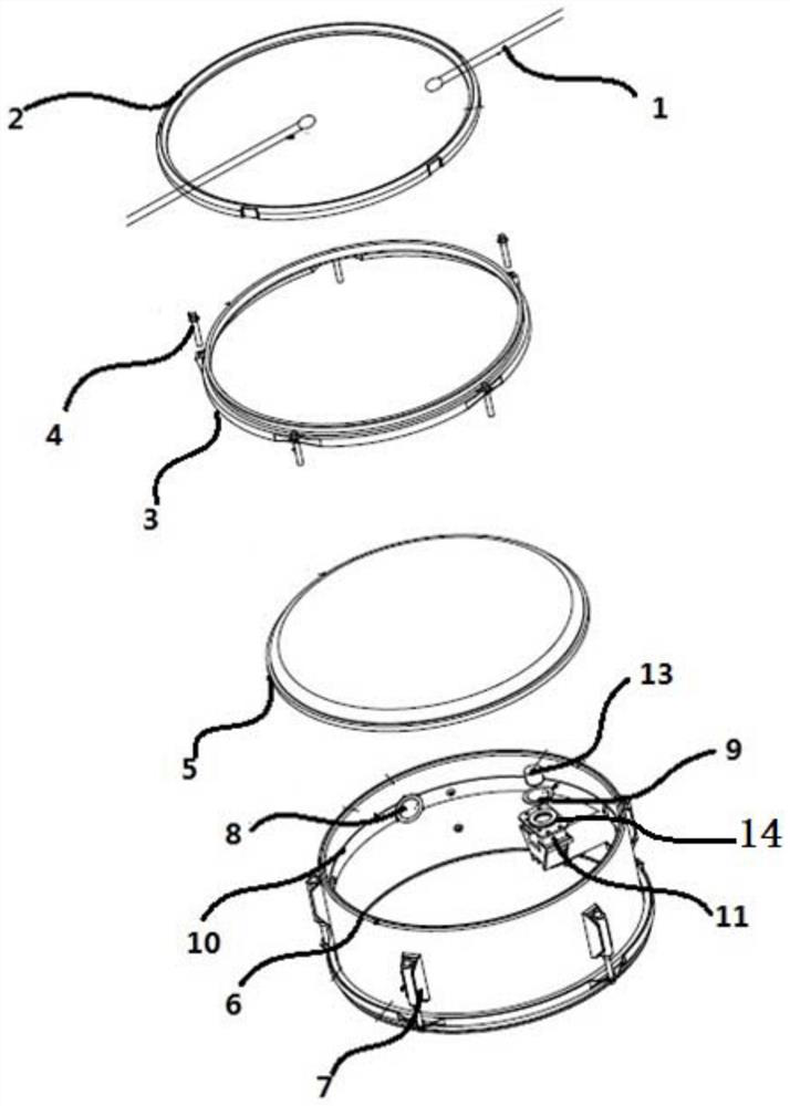 Electronic drum structure with uniform output