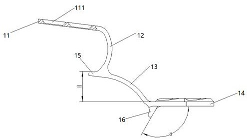 Fusion door opening fixing device and spinal internal fixing system