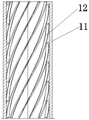 Pressure-stabilizing type inner spiral plastic pipe for building drainage vertical pipe