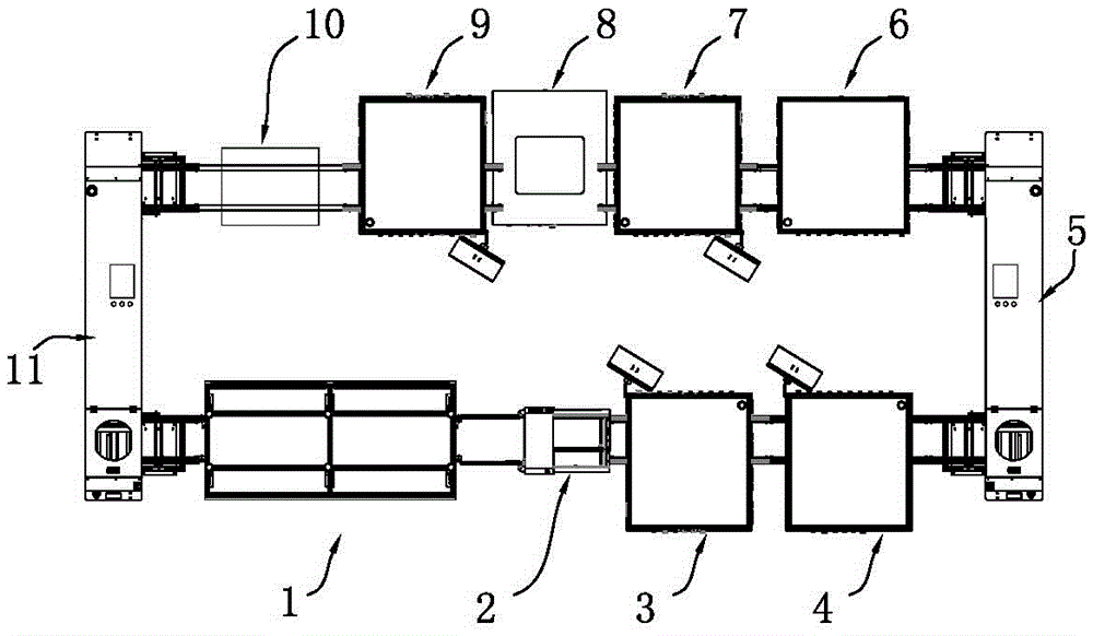 Automatic assembly line of radar product