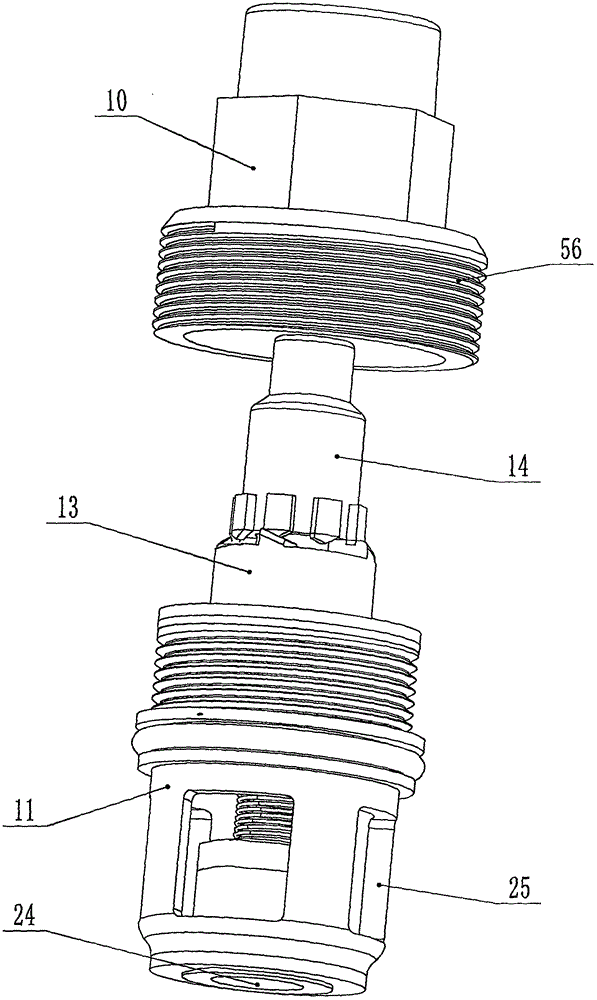 Press bound type water valve