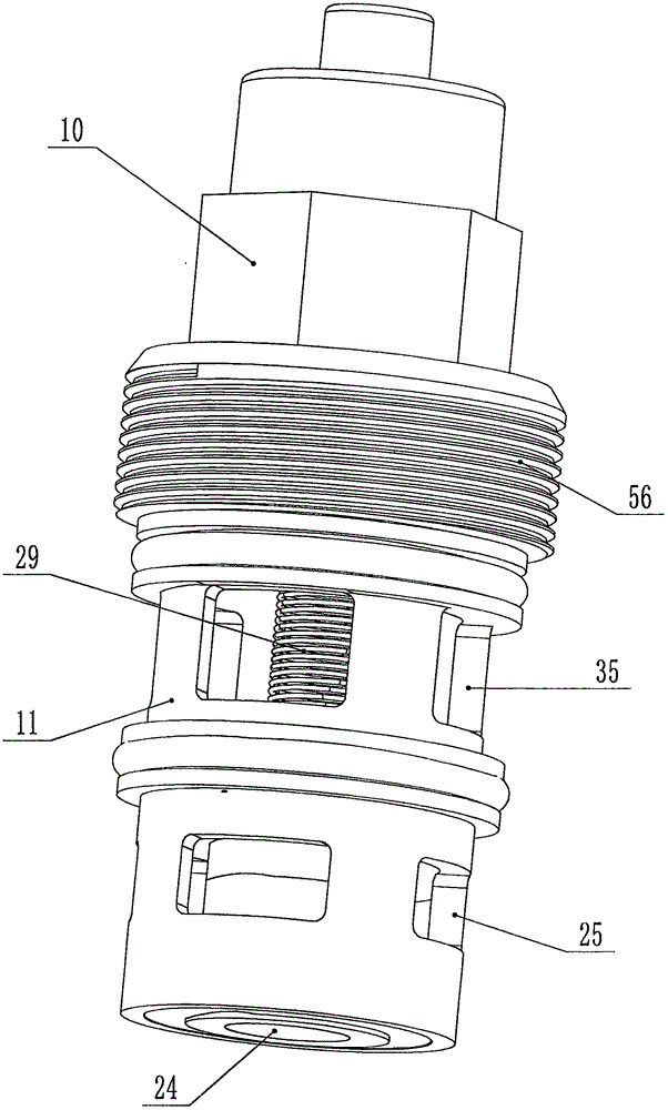 Press bound type water valve