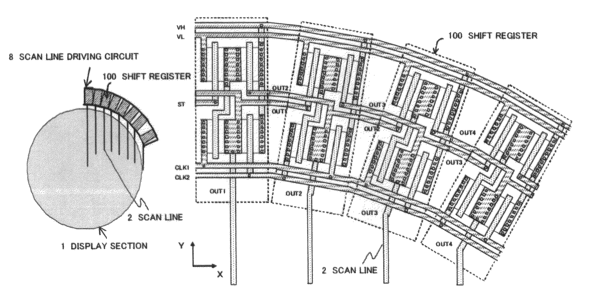 Non-rectangular display apparatus