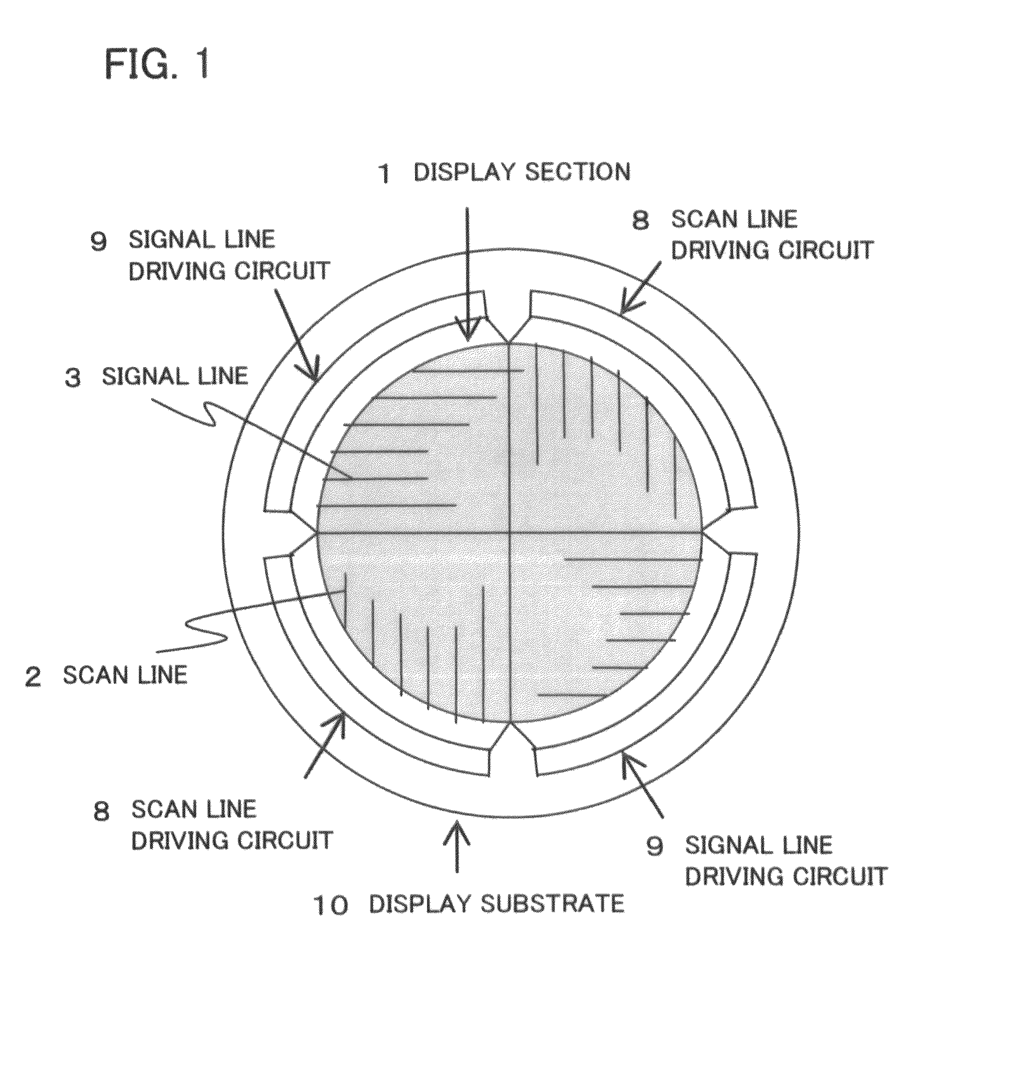 Non-rectangular display apparatus