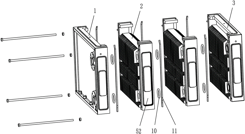 Cast aluminum heat exchanger of gas-fired boiler