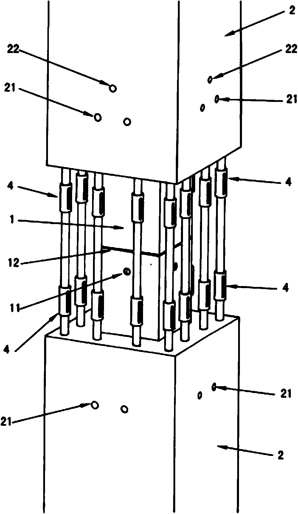 Prefabricated hollow steel-reinforced concrete column and splicing structure and splicing method thereof