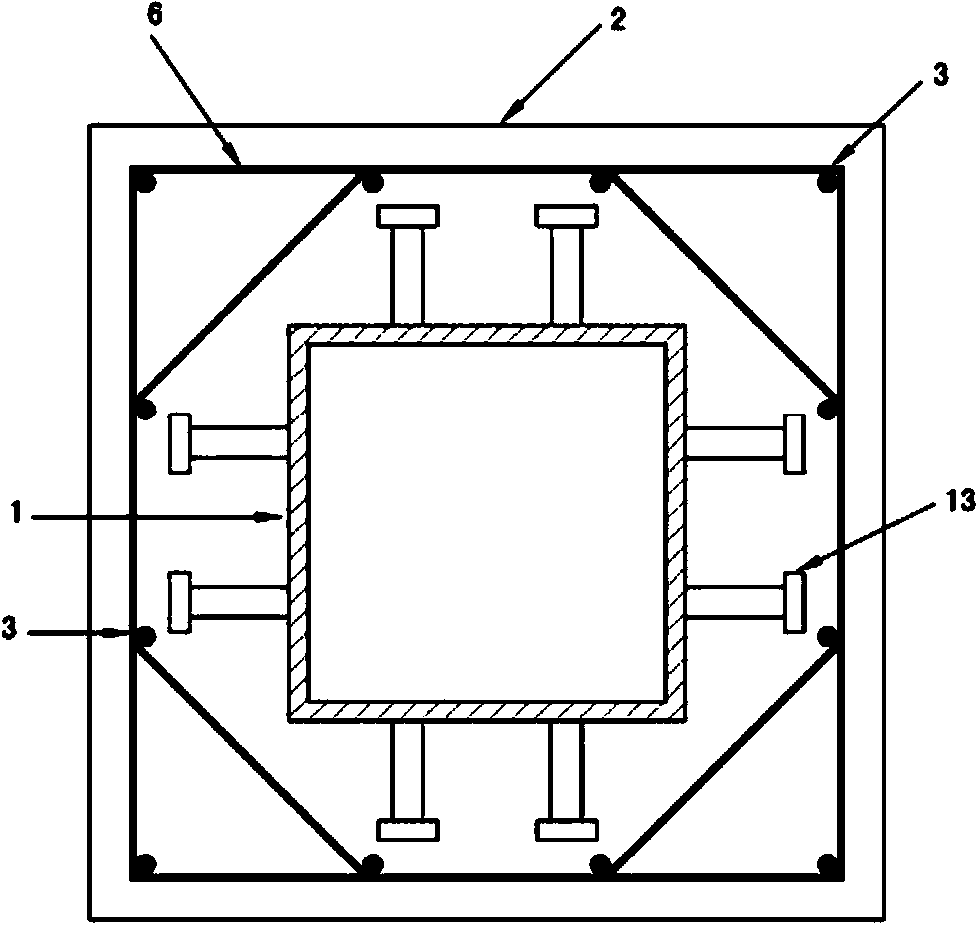 Prefabricated hollow steel-reinforced concrete column and splicing structure and splicing method thereof