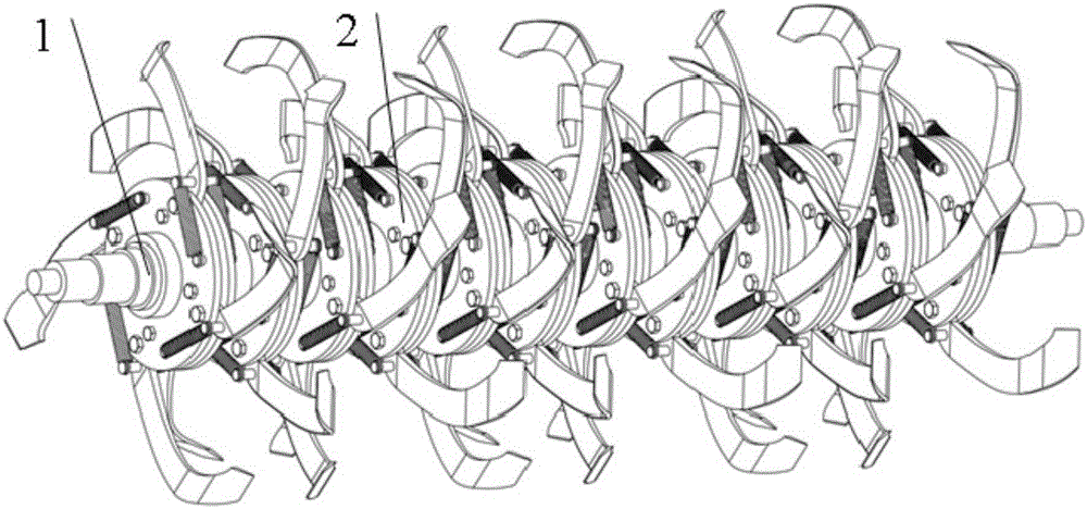 Obstacle avoidance type rotary blade overload protection device