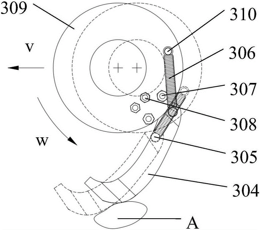 Obstacle avoidance type rotary blade overload protection device