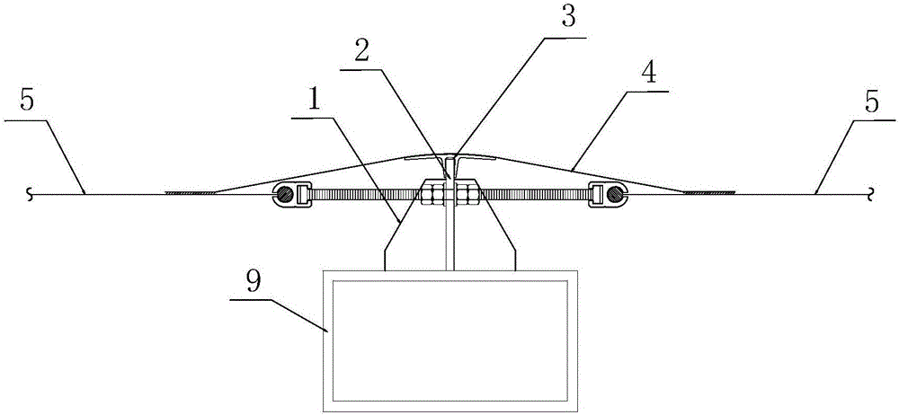 PTFE (Polytetrafluoroethylene) film roof transitional region waterproof cover opening and construction method thereof