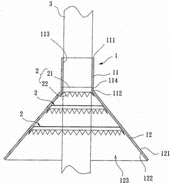 Obstructing device for noxious mollusks