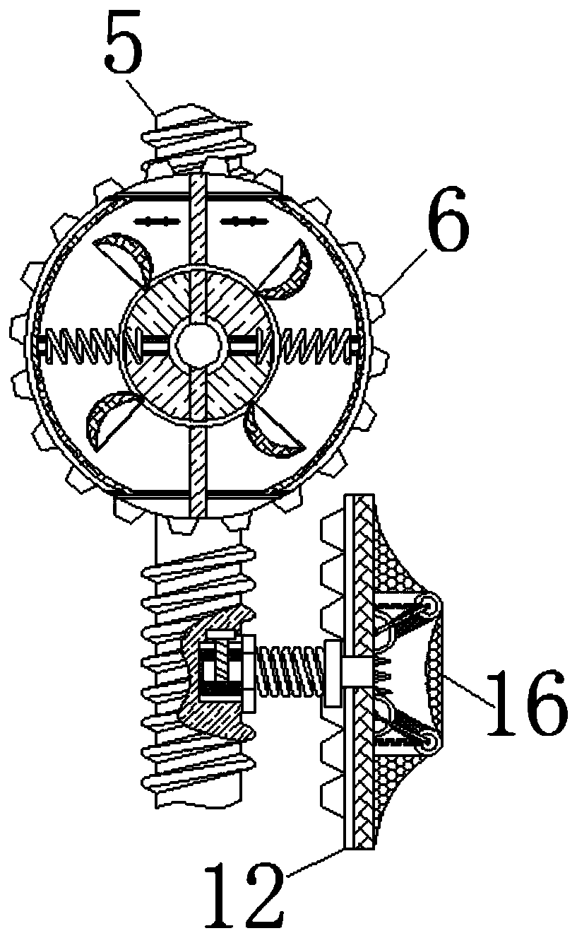 Size deviation vicious circulation removing device for crane