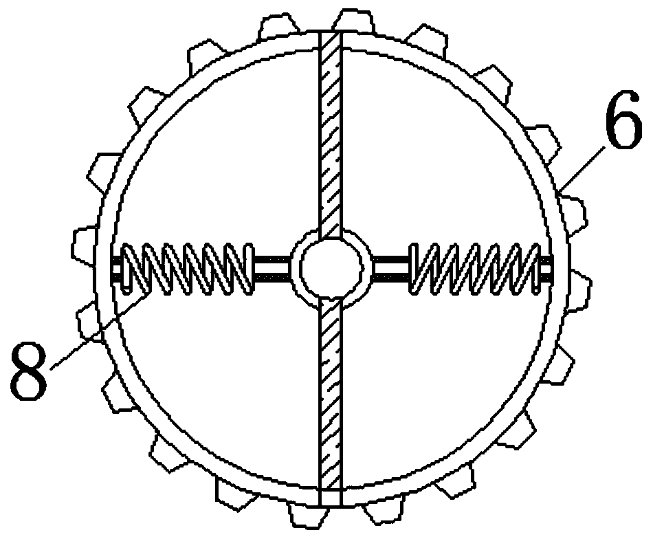 Size deviation vicious circulation removing device for crane