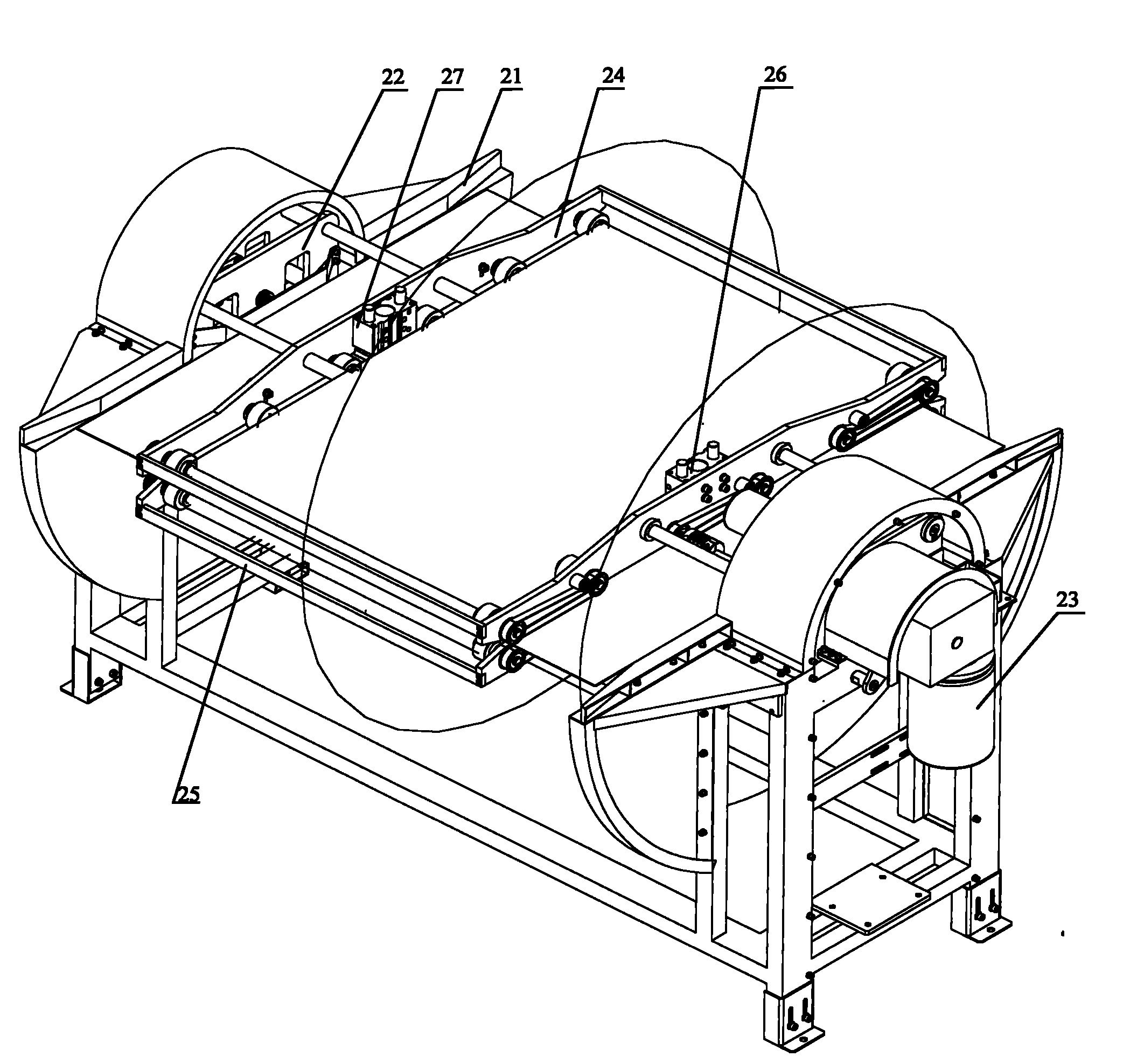 Panel turnover machine