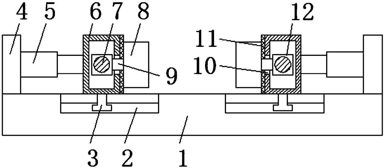 Fixing structure of plastic mould