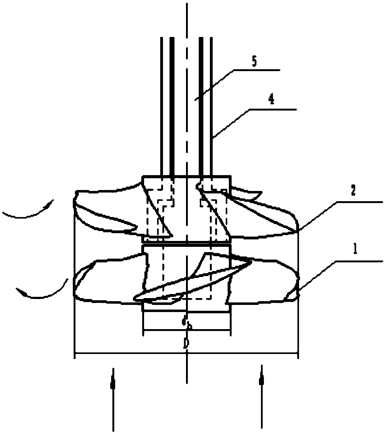 Efficient contra-rotating axial flow pump