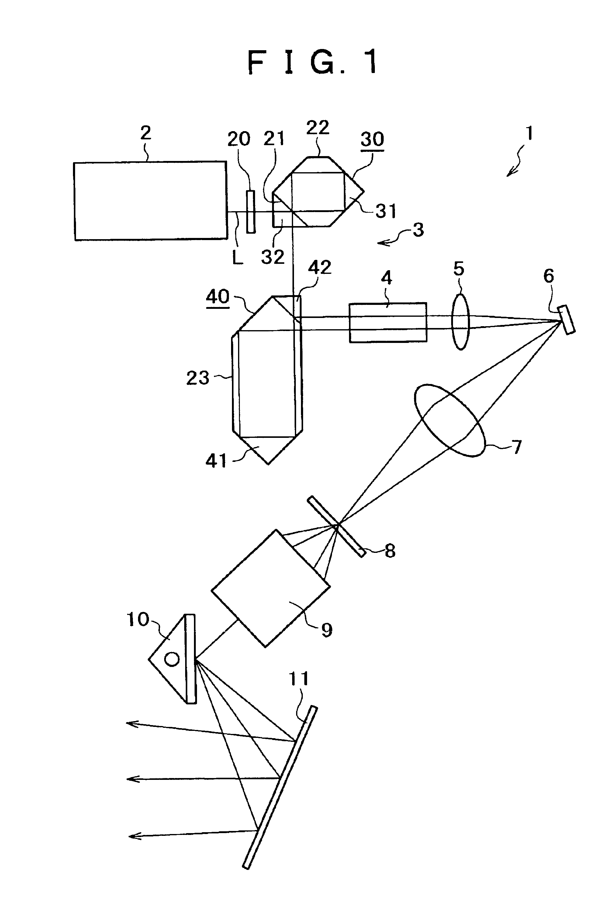 Illuminating optical unit in image display unit, and image display unit