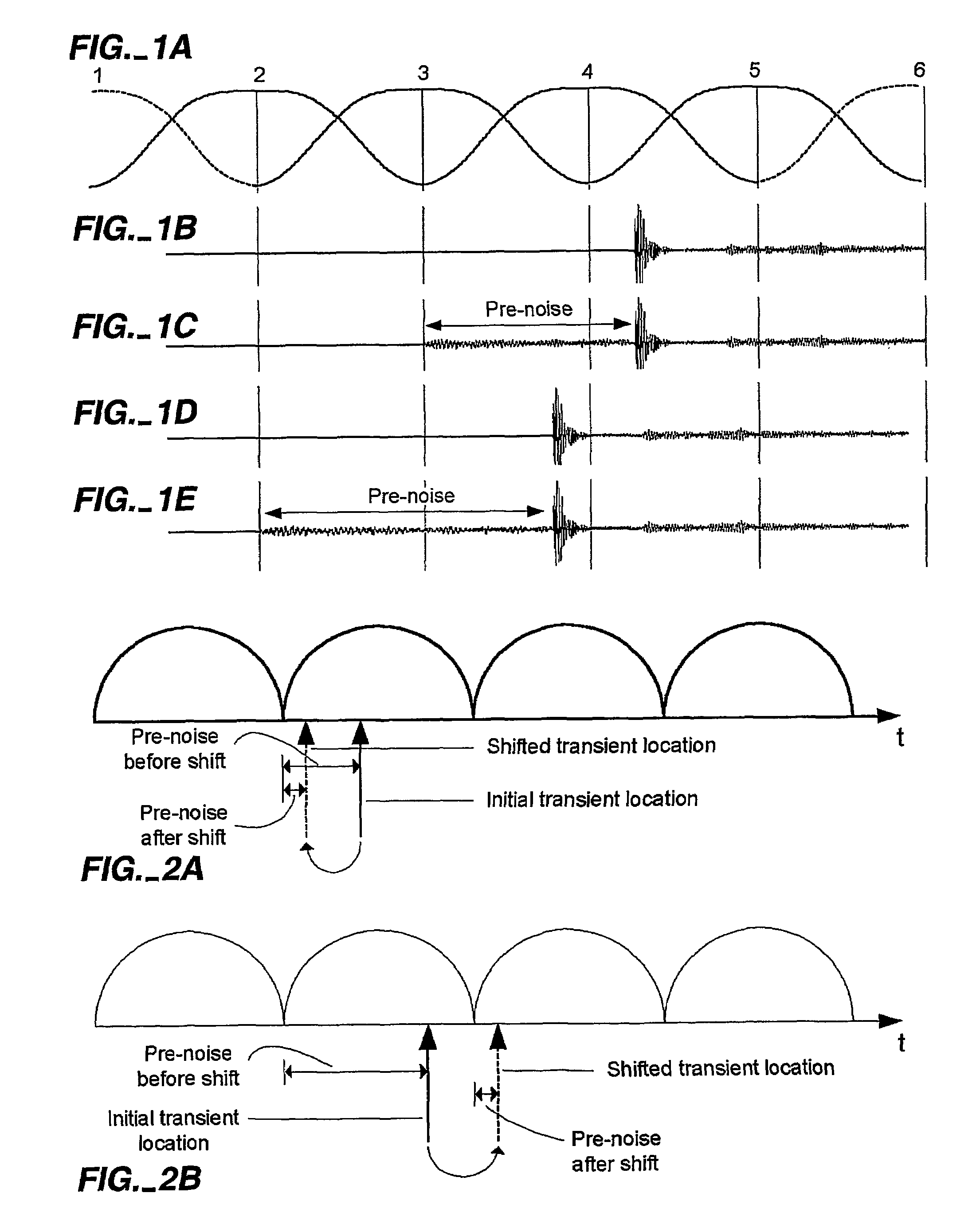 Transient performance of low bit rate audio coding systems by reducing pre-noise