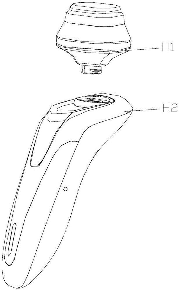 Separable vibrating mechanism and assembly thereof